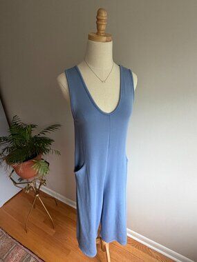 NWT Corinne Collection Camilla Azure Jumpsuit Made in LA